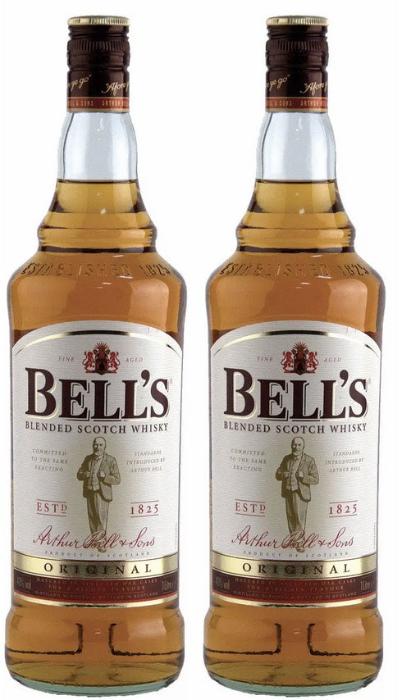 2-pack Bells Premium Blended Whisky 1L